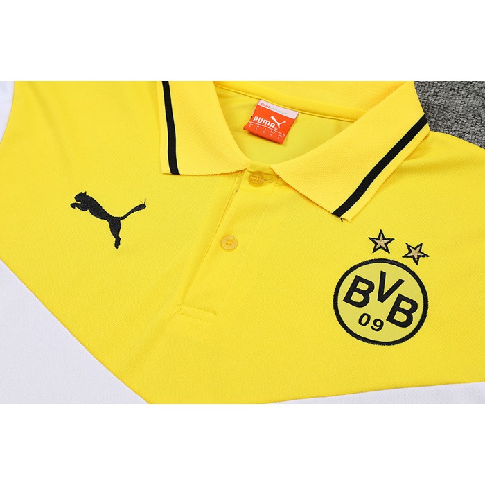 Camiseta Polo del Borussia Dortmund 22-23 Amarillo y Blanco - Haga un click en la imagen para cerrar